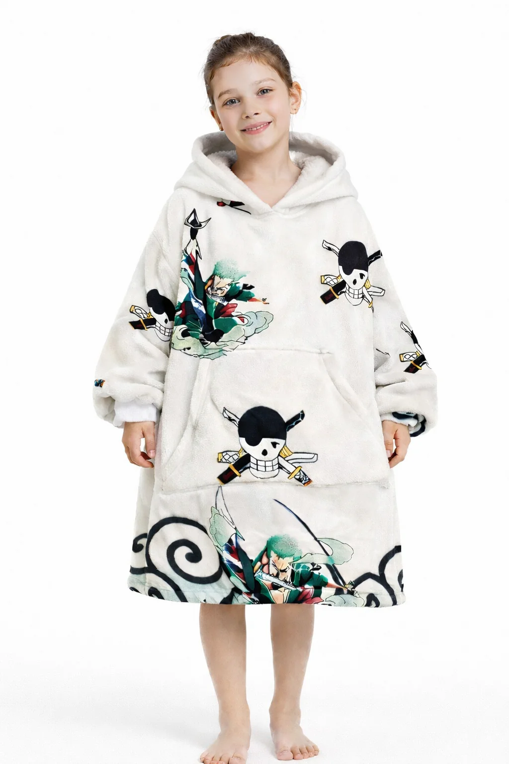 Zoro One Piece Wearable Blanket Hoodie for Kids & Adults | OLM Toys - Image 8
