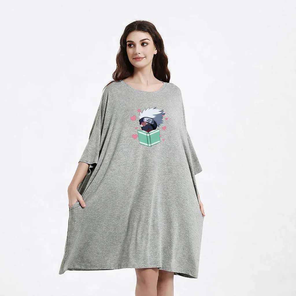 Kakashi Hatake Naruto Sleep Oversized Tee - Image 3