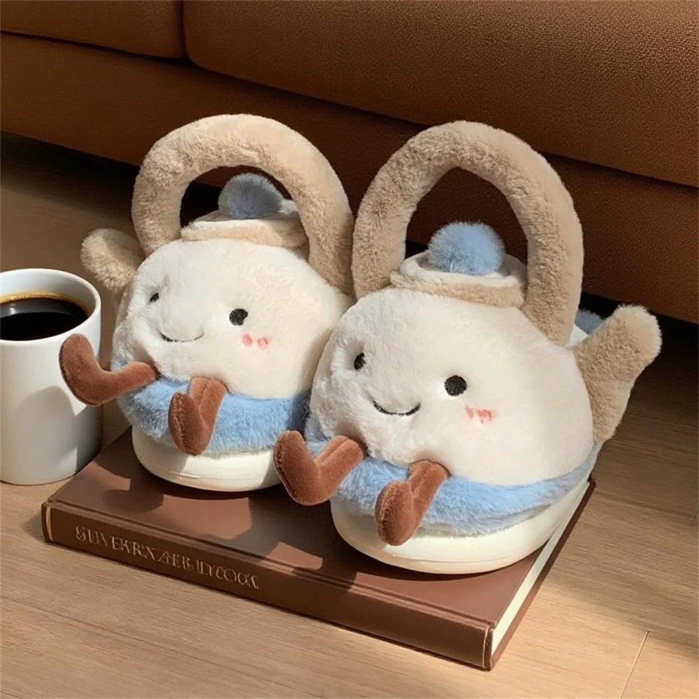 Tea Pot Plush Slippers - Image 3