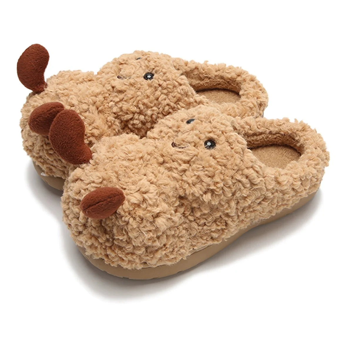 Peanut Face Plush Slippers - Image 6