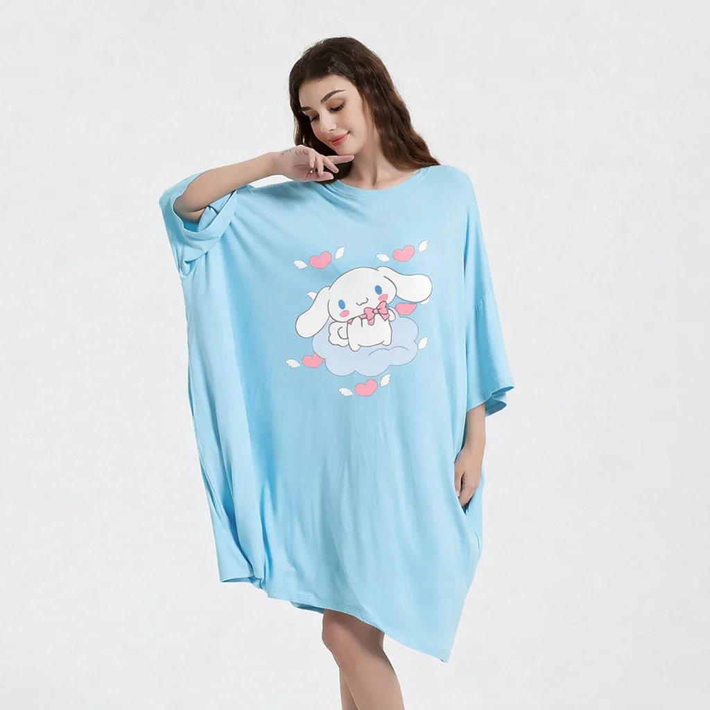 Cinnamoroll Sleep Oversized Tee Women’s Sleepy Tee - Image 4