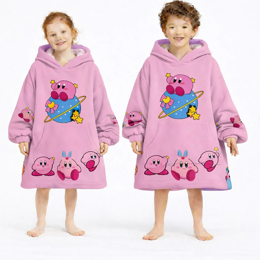 Kirby Wearable Blanket Hoodie for Kids & Adults | OLM Toys - Image 4