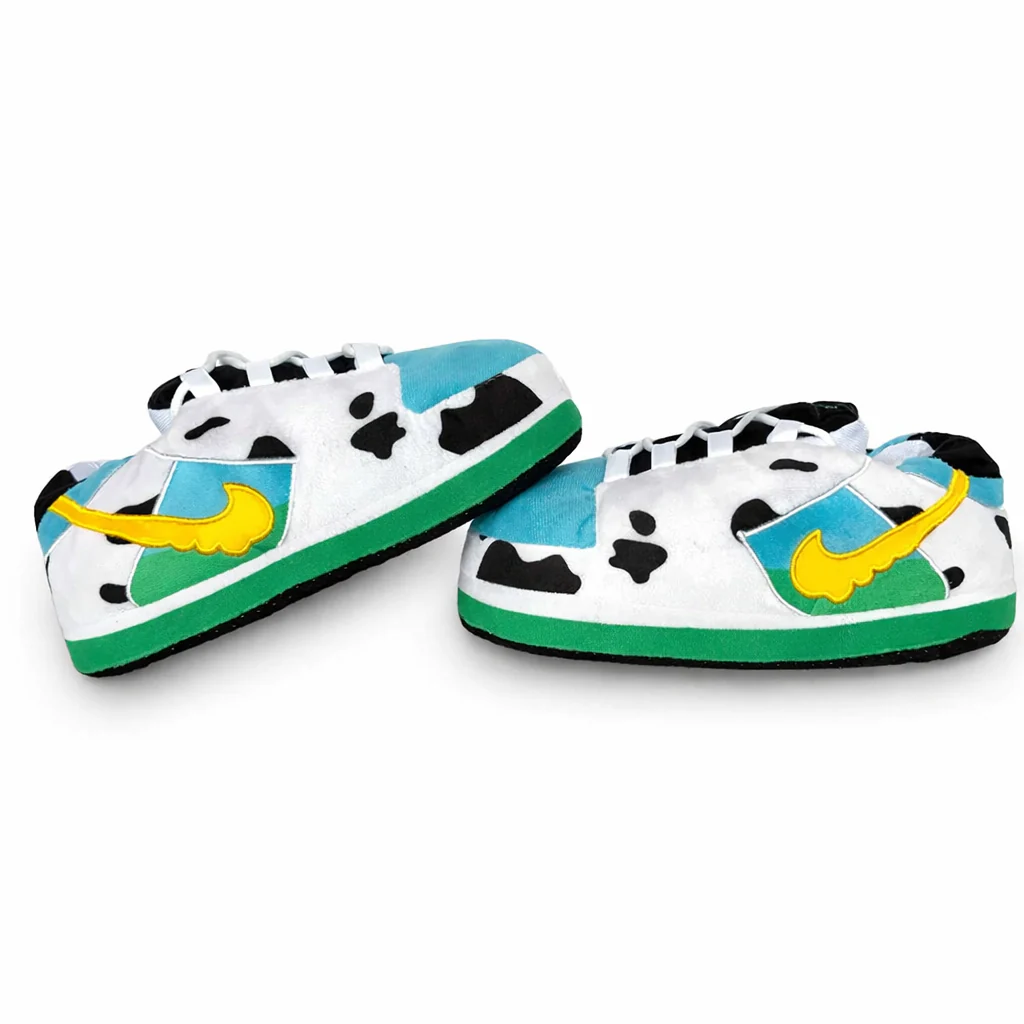 Sneaker Slippers Moo Moo ben jerry low  Jordan 1 unisex for adults&kids - Image 3
