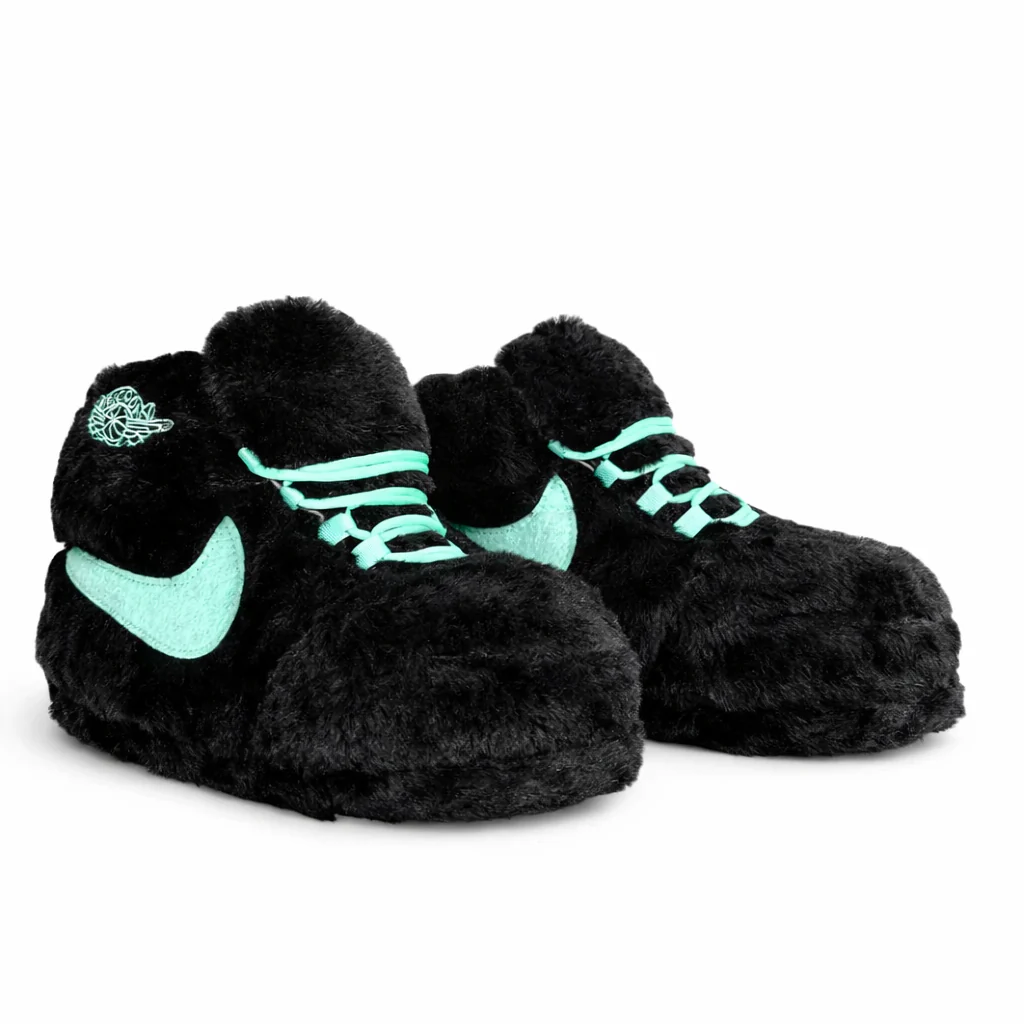 Sneaker Slippers tiff blue Black Jordan 1 unisex for adults&kids - Image 3